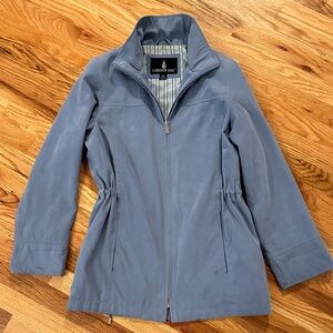 London Fog Women's Utility Jacket in Slate Blue